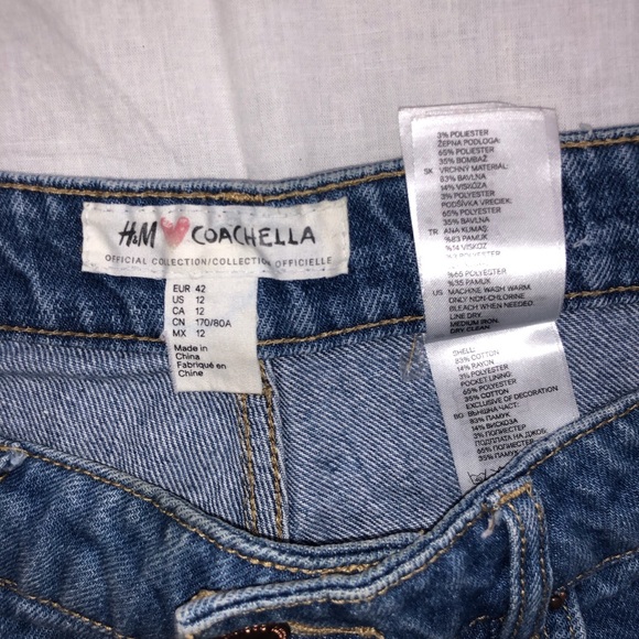 H&M x Coachella Floral Embroidered Festival Shorts - Picture 3 of 4